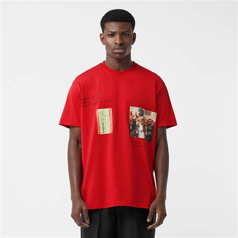 Burberry Montage Print Oversized T